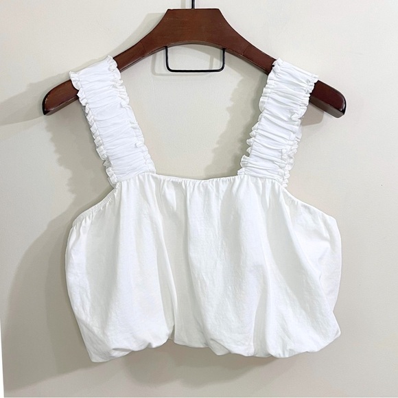 Free People Sun Rays Bubble Crop Tank - Picture 2 of 9